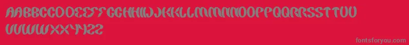 PaintingTheLight Font – Gray Fonts on Red Background