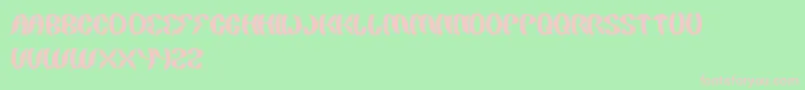 PaintingTheLight Font – Pink Fonts on Green Background