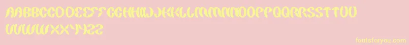 PaintingTheLight Font – Yellow Fonts on Pink Background