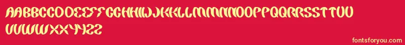 PaintingTheLight Font – Yellow Fonts on Red Background