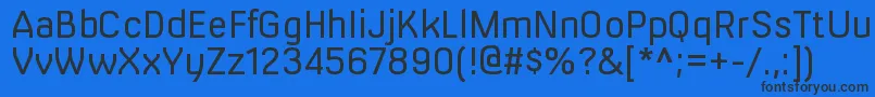 MilibusltRegular Font – Black Fonts on Blue Background