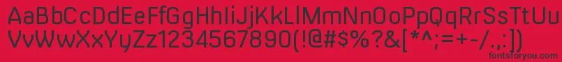 MilibusltRegular Font – Black Fonts on Red Background