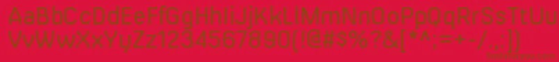 MilibusltRegular Font – Brown Fonts on Red Background