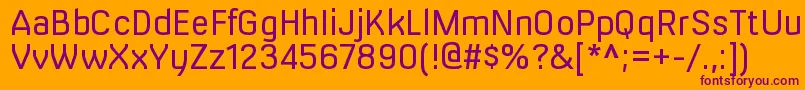 MilibusltRegular Font – Purple Fonts on Orange Background