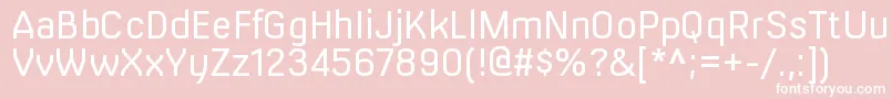 フォントMilibusltRegular – ピンクの背景に白い文字