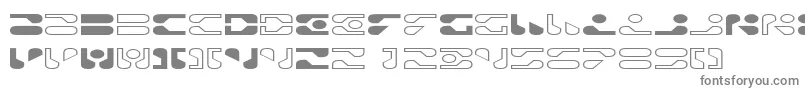 フォントToiletDsnp – 白い背景に灰色の文字