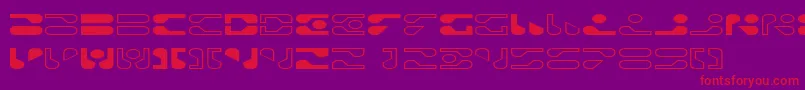 ToiletDsnp Font – Red Fonts on Purple Background