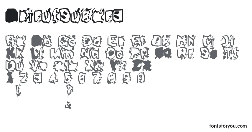 A fonte BeirutSugar3 – alfabeto, números, caracteres especiais