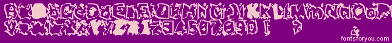 BeirutSugar3 Font – Pink Fonts on Purple Background