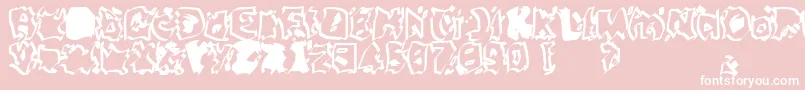 BeirutSugar3 Font – White Fonts on Pink Background