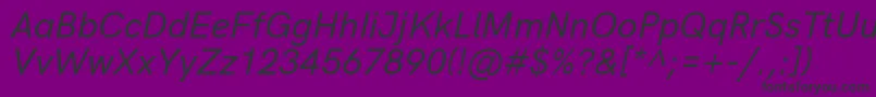 fuente HkgroteskMediumlegacyitalic – Fuentes Negras Sobre Fondo Morado