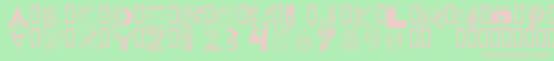 fuente 101ween – Fuentes Rosadas Sobre Fondo Verde