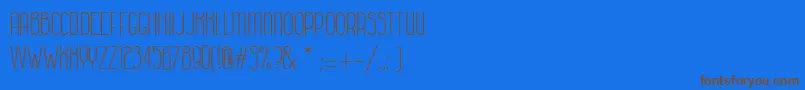 ColonialhavanaClara Font – Brown Fonts on Blue Background