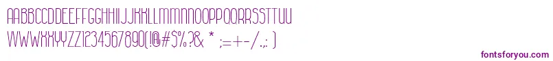 ColonialhavanaClara Font – Purple Fonts on White Background