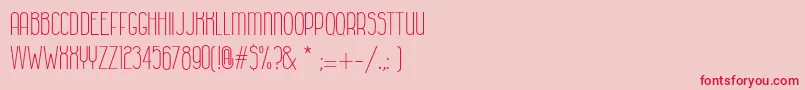 ColonialhavanaClara Font – Red Fonts on Pink Background