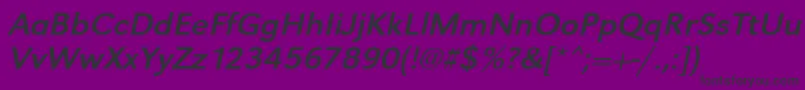 UrwgrotesktwidOblique Font – Black Fonts on Purple Background