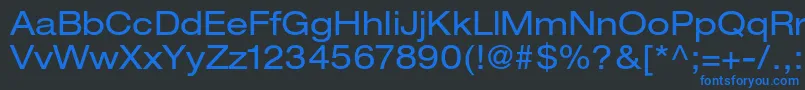 HelveticaneueltstdEx Font – Blue Fonts on Black Background
