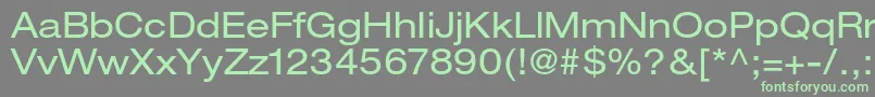 HelveticaneueltstdEx Font – Green Fonts on Gray Background