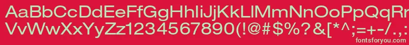 HelveticaneueltstdEx Font – Green Fonts on Red Background