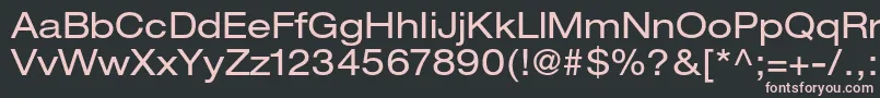 HelveticaneueltstdEx Font – Pink Fonts on Black Background