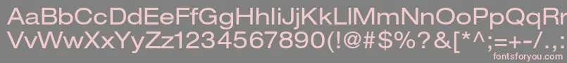 HelveticaneueltstdEx Font – Pink Fonts on Gray Background