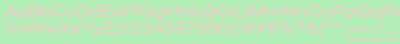 HelveticaneueltstdEx Font – Pink Fonts on Green Background
