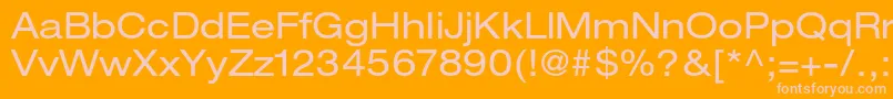 HelveticaneueltstdEx Font – Pink Fonts on Orange Background