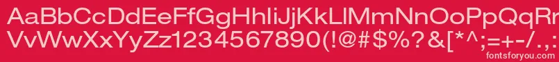 HelveticaneueltstdEx Font – Pink Fonts on Red Background