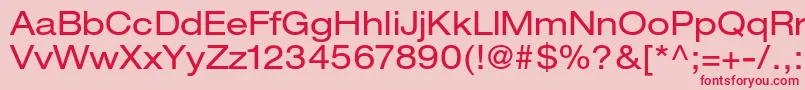 HelveticaneueltstdEx Font – Red Fonts on Pink Background