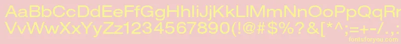 HelveticaneueltstdEx Font – Yellow Fonts on Pink Background