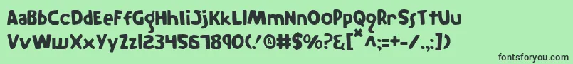 TheRifleman Font – Black Fonts on Green Background