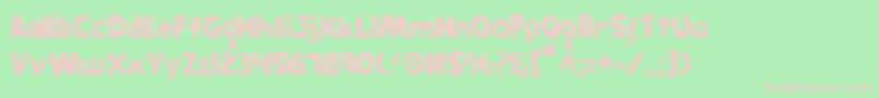 TheRifleman Font – Pink Fonts on Green Background
