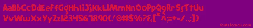 TheRifleman Font – Red Fonts on Purple Background
