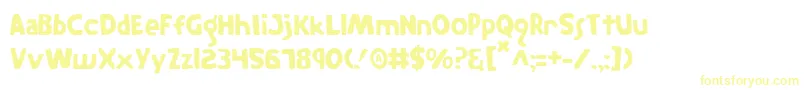 TheRifleman Font – Yellow Fonts on White Background