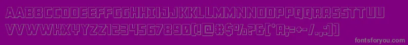 Шрифт Buchananout – серые шрифты на фиолетовом фоне