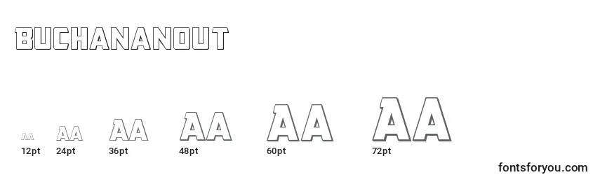 Buchananout Font Sizes