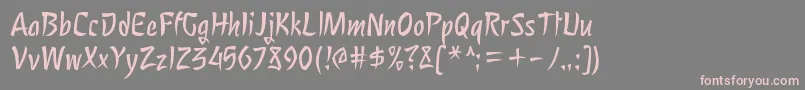 NagomiRegular Font – Pink Fonts on Gray Background