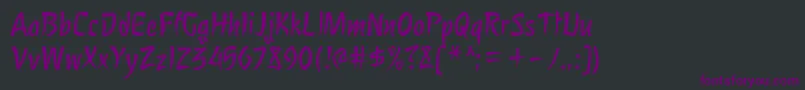 NagomiRegularフォントについての詳細 フォントNagomiRegular – 黒い背景に紫のフォント