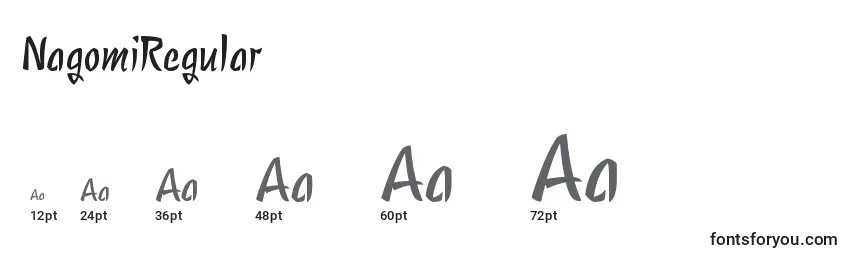 Größen der Schriftart NagomiRegular