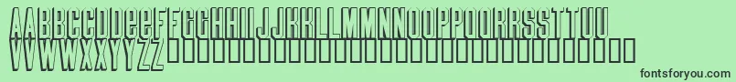 Blindmelon Font – Black Fonts on Green Background