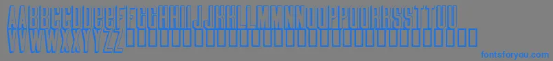 Blindmelon Font – Blue Fonts on Gray Background