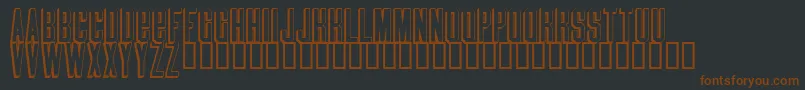 Blindmelon Font – Brown Fonts on Black Background