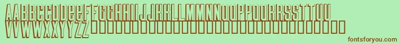 Blindmelon Font – Brown Fonts on Green Background