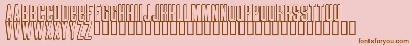 Blindmelon Font – Brown Fonts on Pink Background