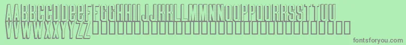 Blindmelon Font – Gray Fonts on Green Background