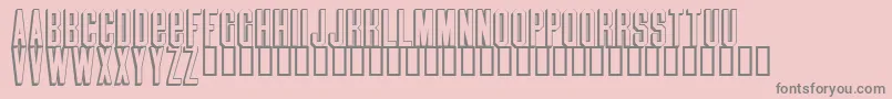 Blindmelon Font – Gray Fonts on Pink Background