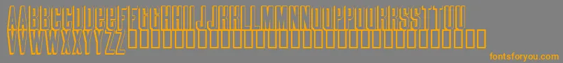 Blindmelon Font – Orange Fonts on Gray Background