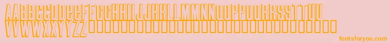 Blindmelon Font – Orange Fonts on Pink Background