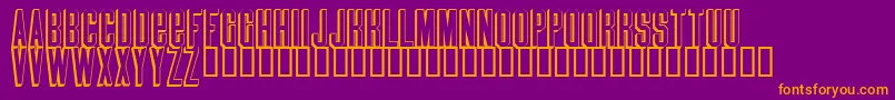 Blindmelon Font – Orange Fonts on Purple Background