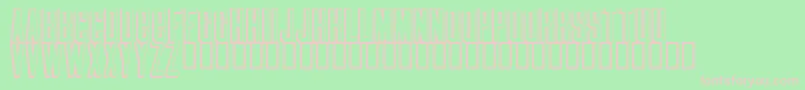 Blindmelon Font – Pink Fonts on Green Background